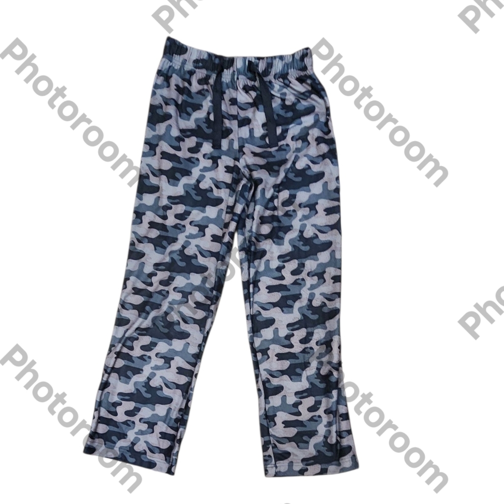 Cherokee Girls Gray Camouflage Flannel Pajama Bottoms